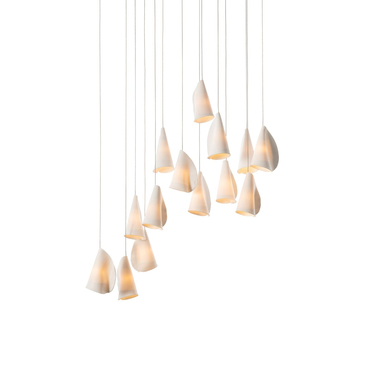 Olshaion geometrisk keramisk taklampa