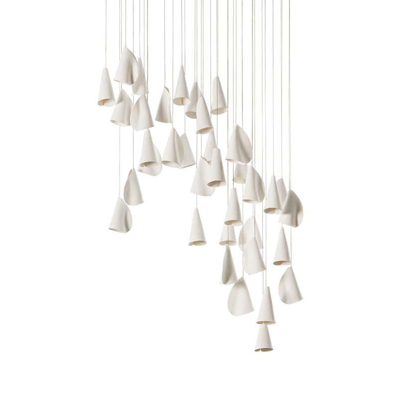 Olshaion geometrisk keramisk taklampa
