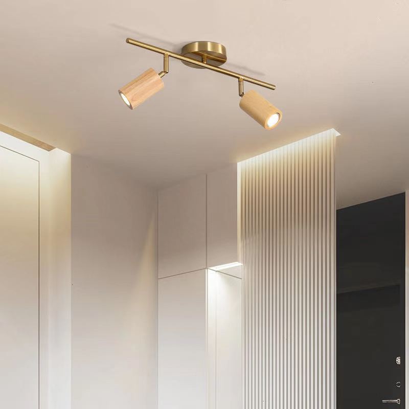 Elvarena LED-skinnebelysning i træ