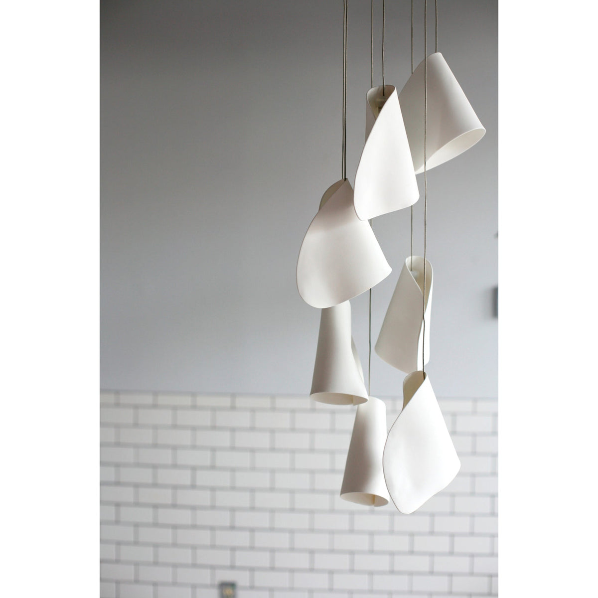 Olshaion geometrisk keramisk taklampa