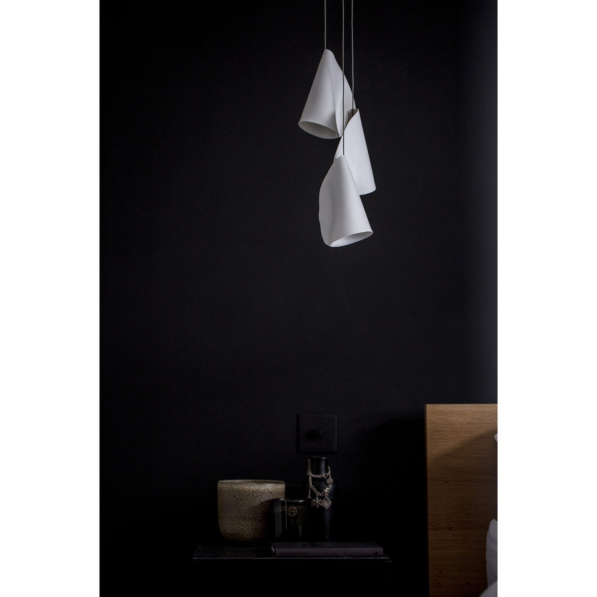 Olshaion geometrisk keramisk taklampa