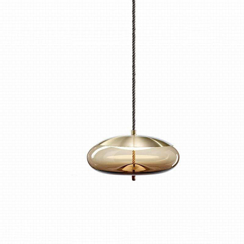 Valentina nordisk LED-pendellampa, dekorativt glas