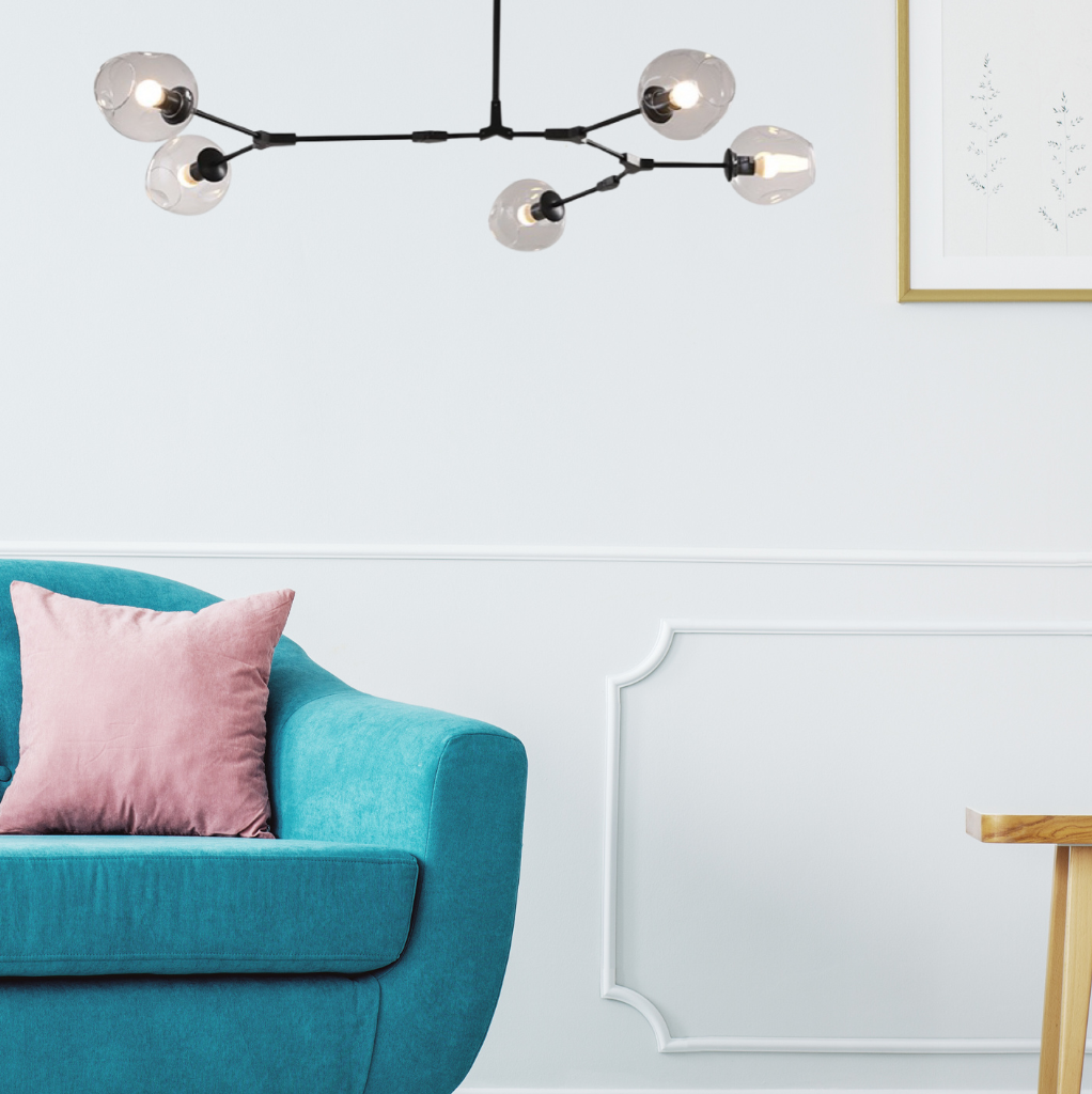 Zerin Nordic Modern Glass Pendant Light Clear Bubble