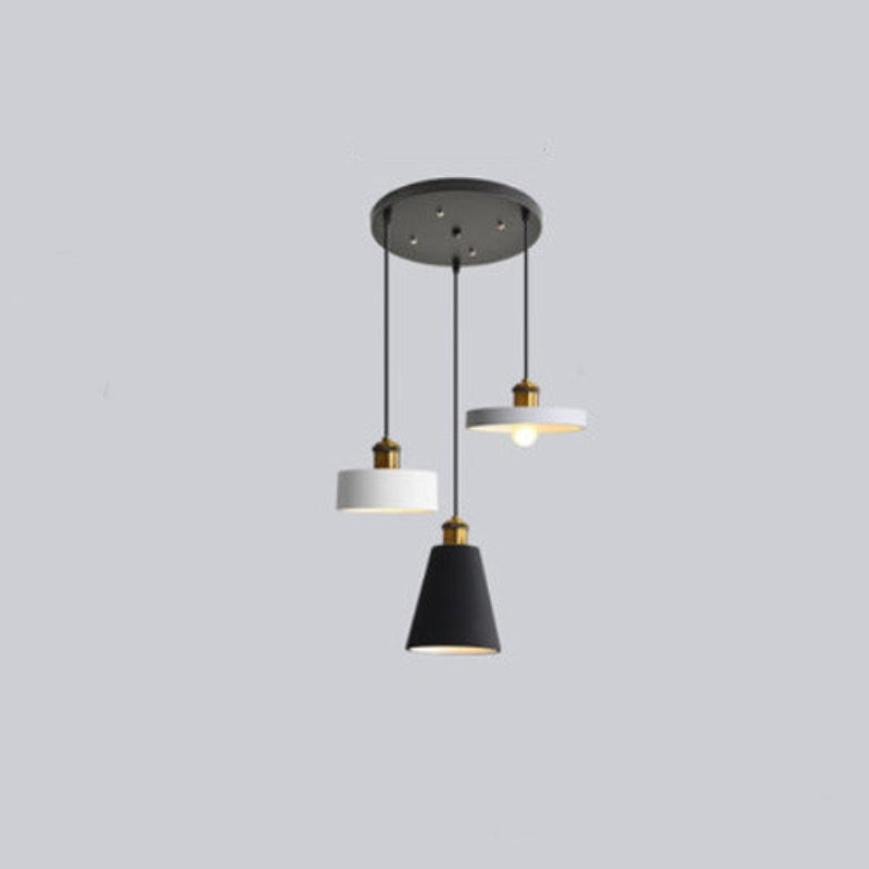 Candeeiro suspenso Aria minimalista art déco, monocromático