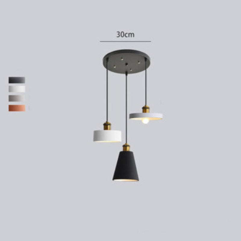 Candeeiro suspenso Aria minimalista art déco, monocromático