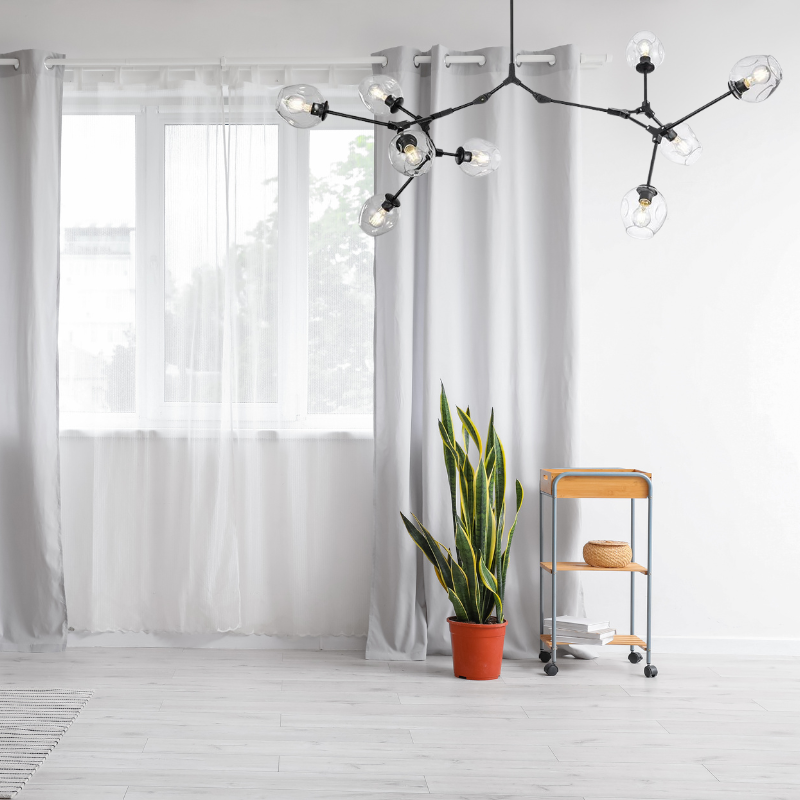 Zerin Nordic Modern Glass Pendant Light Clear Bubble