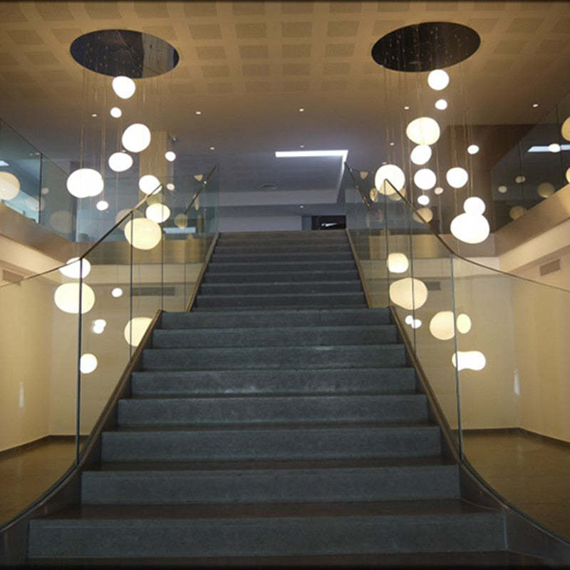 Elvora Pendant Light Sleek Floating Egg-shaped Glass