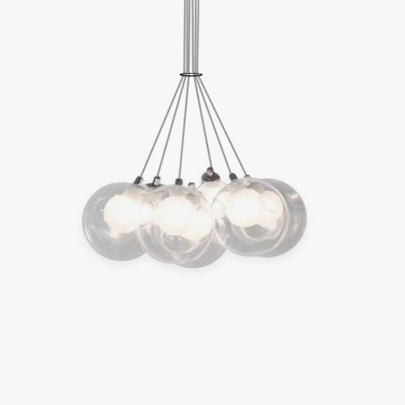 Valentina moderne boblependellampe, 5 varianter