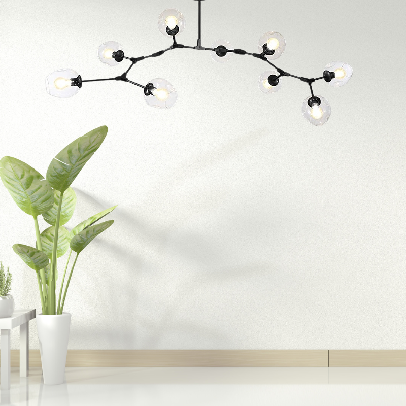 Zerin Nordic Modern Glass Pendant Light Clear Bubble