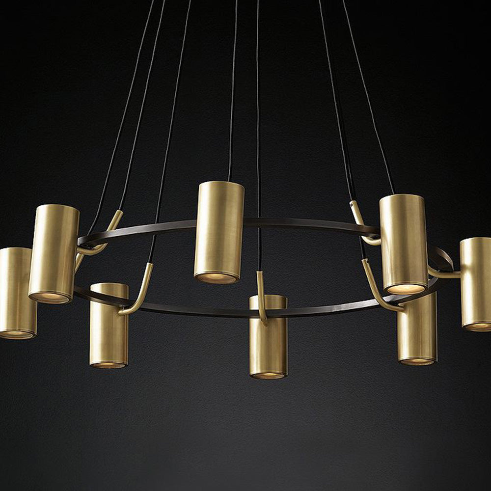 Arisha moderne spotlight-pendellampe i metal, guld