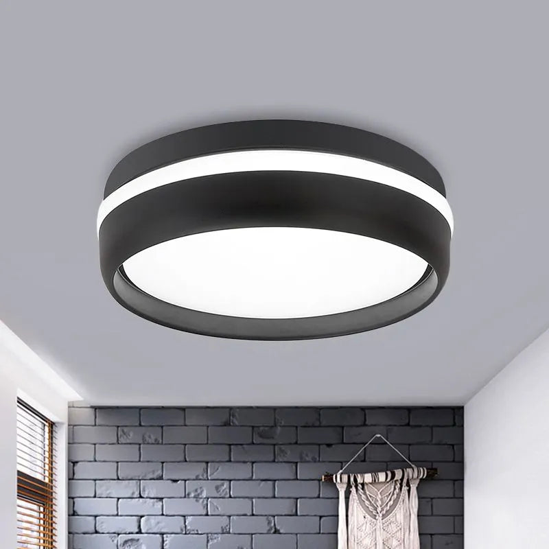 Lenior Loftslampe Sort Rund