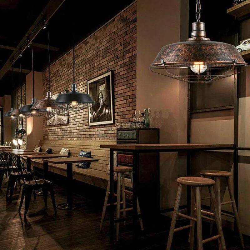 Epoch Rustic Black Industrial Pendant Light Shade