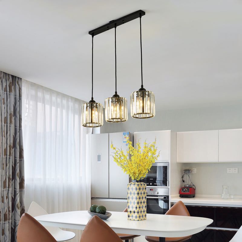 Maruvo Pendant Light Modern Cluster Cylinder Glass