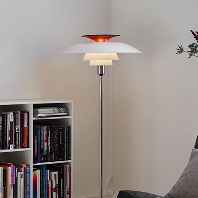 Salgado Modern Flying Saucer Metal Floor Lamp