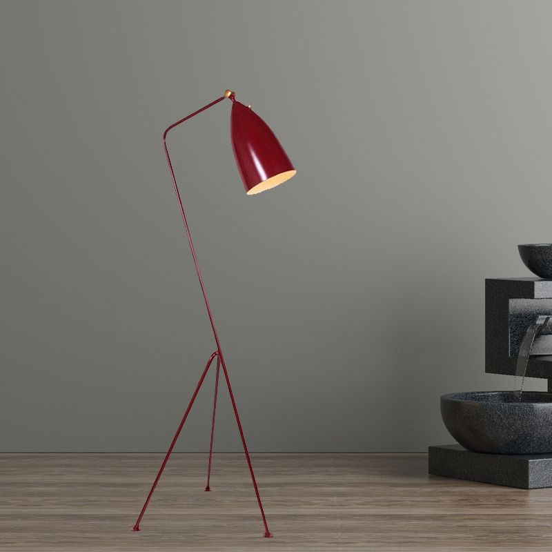 Morandi moderne sort metalgulvlampe med kopform, flere farver