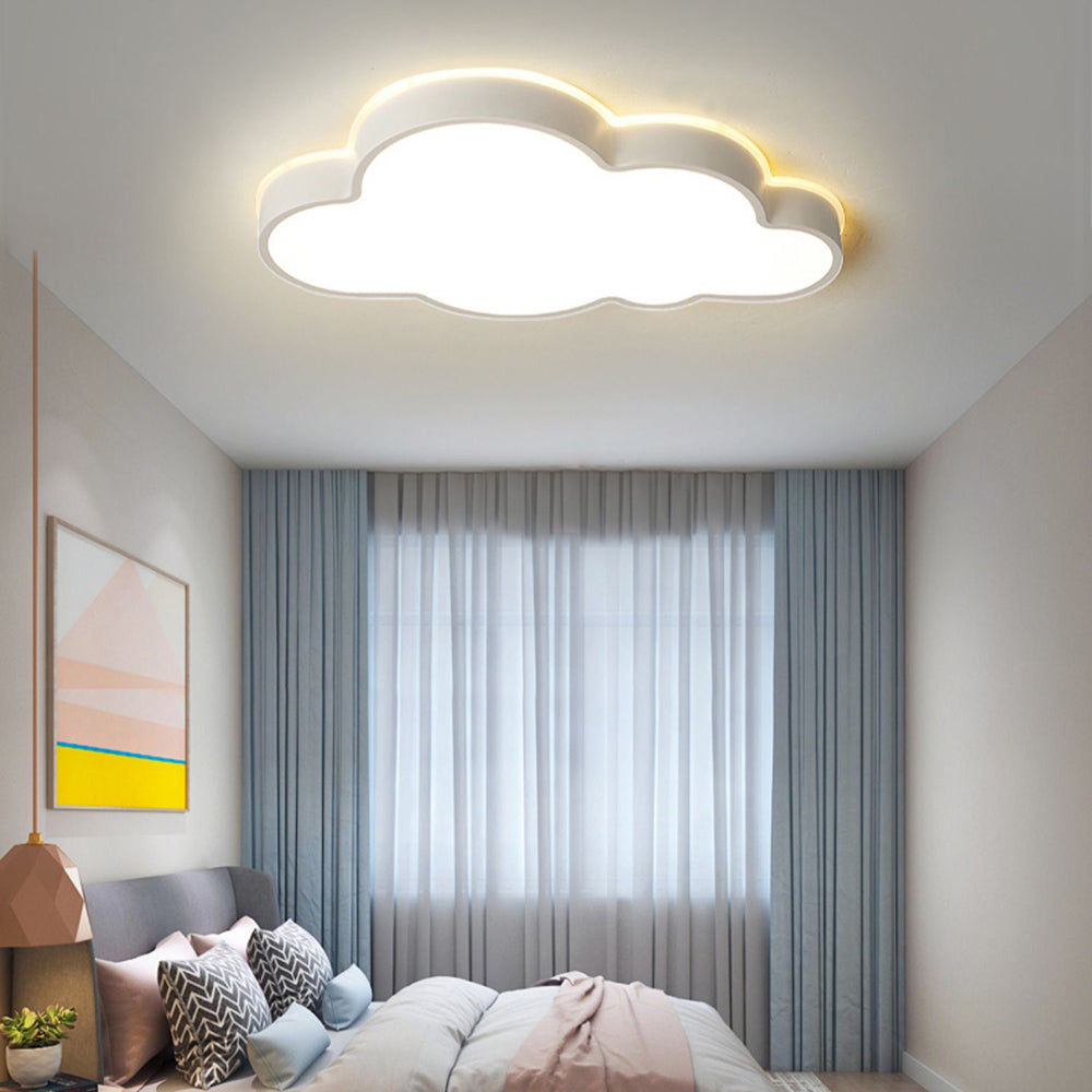Arisha modern molnformad taklampa, vit, metall