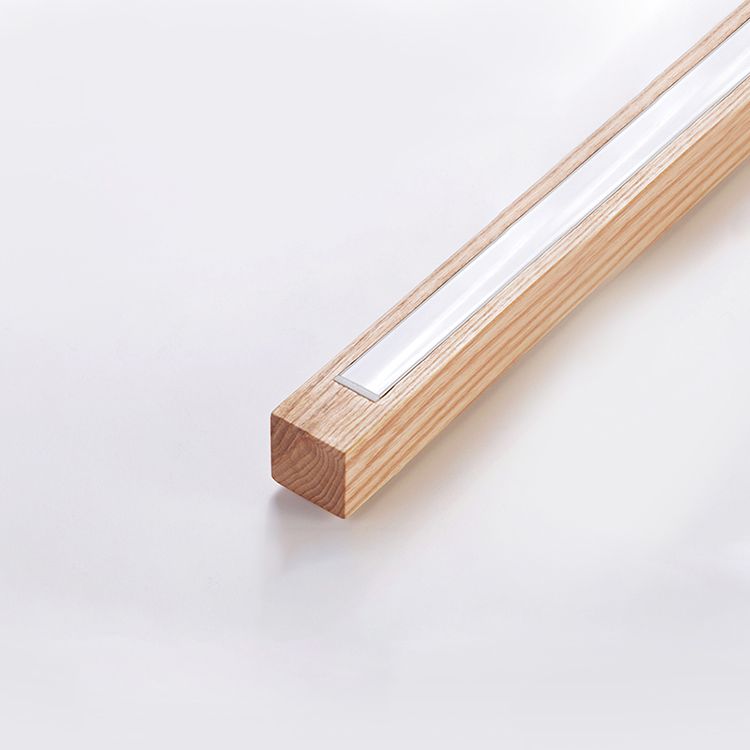 Ozawa minimalistisk lineær gulvlampe i naturligt træ