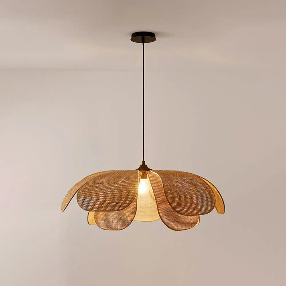 Seli Handmade Pendant Light, Rattan/Willow Weave