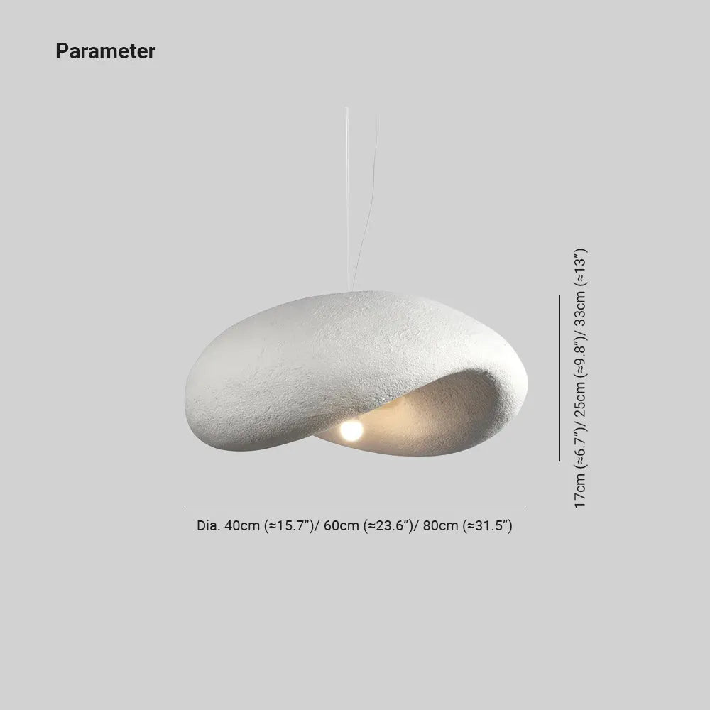 Cosmo Modern Cloud-shape Wabi Sabi Style Pendant Light