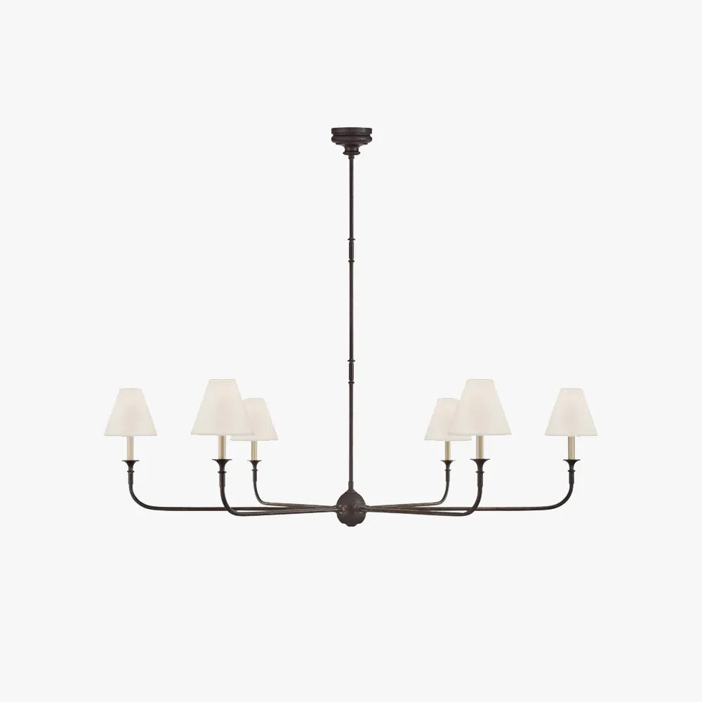 Silva vintage retro elegant lysekrone i metal til stuen