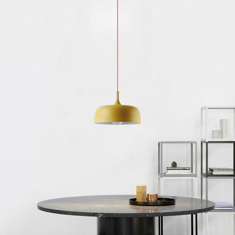 Candeeiro suspenso moderno Aria em forma de cúpula macaron, para sala de jantar