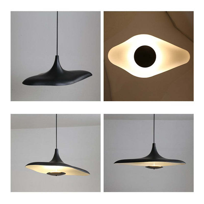 Arisha Modern Minimalist ResinCreative Pendant Light, Black/White