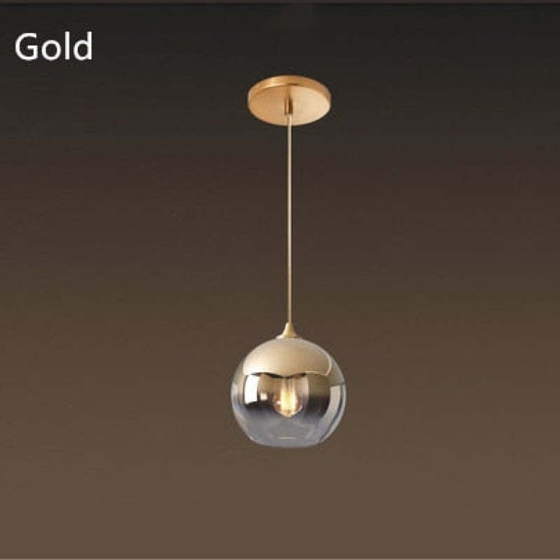 Voriq Frosted Balloon Pendant Light Gradient