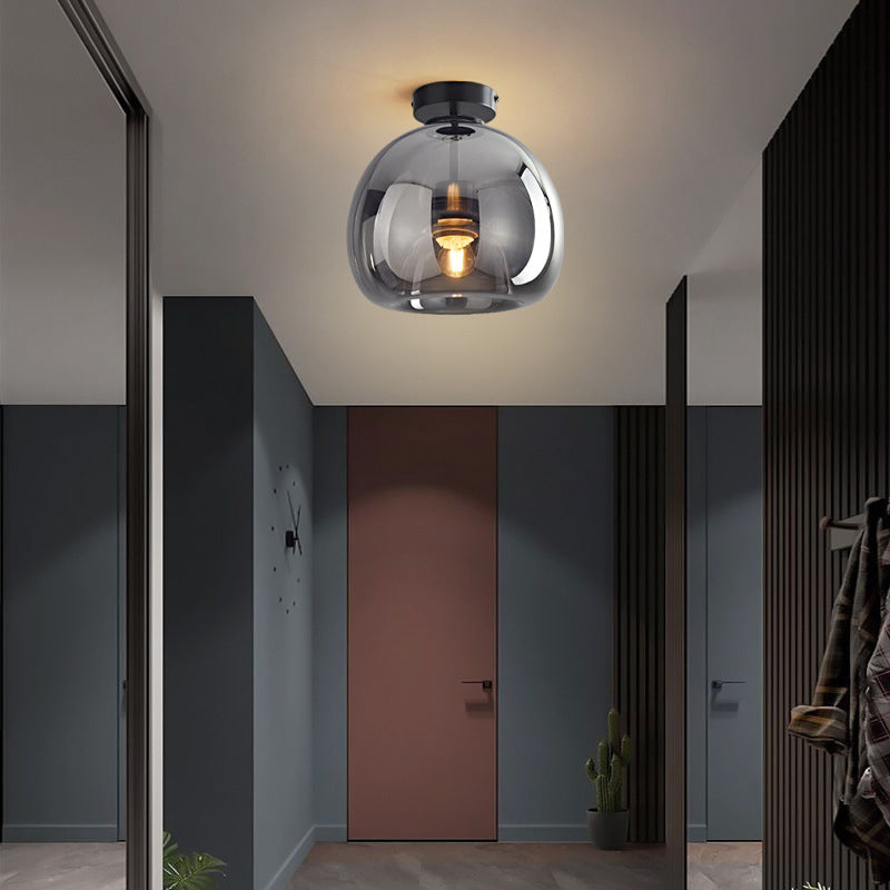 Laru Glass Semi-Flush Mount Ceiling Light/Pendant Light