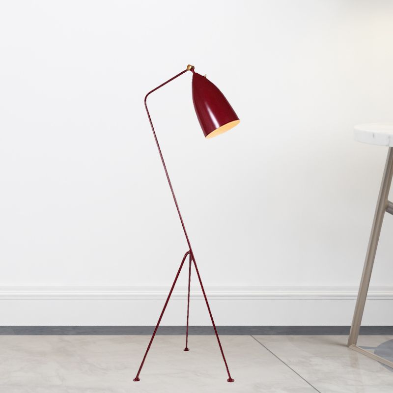 Morandi moderne sort metalgulvlampe med kopform, flere farver