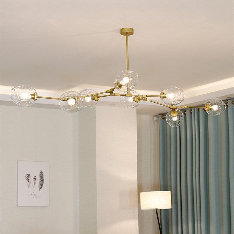 Zerin Nordic Modern Glass Pendant Light Clear Bubble