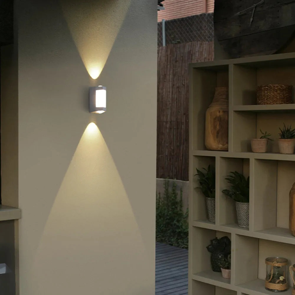 Alvoren Wall Lamp Nordic Up Down Outdoor White/Black