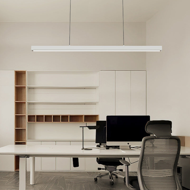 Eron Minimalist Classic Black & White Linear Pendant Light