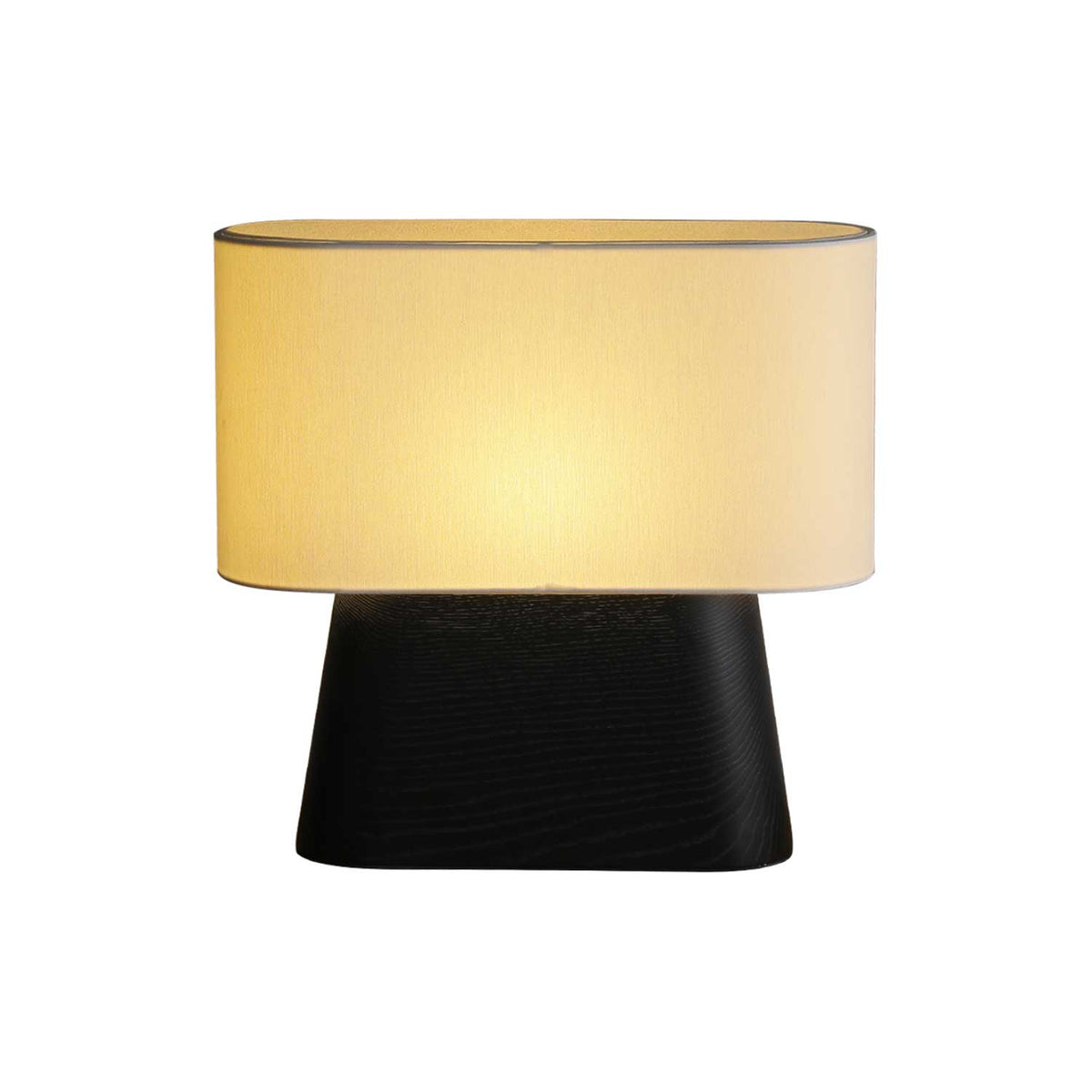 Grashen bordslampa i trä och tyg