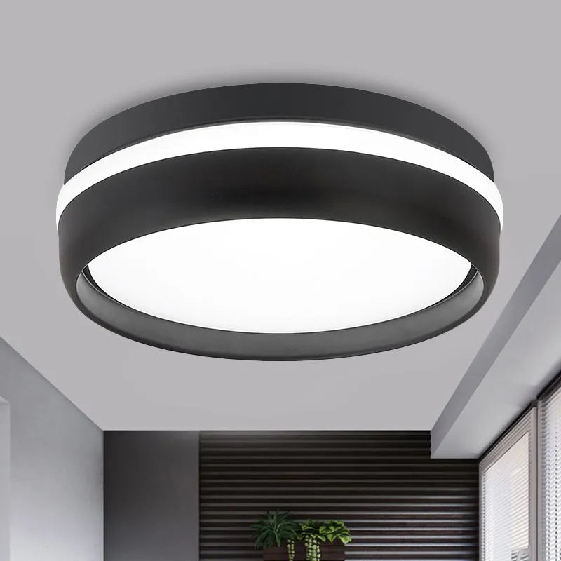 Lenior Loftslampe Sort Rund