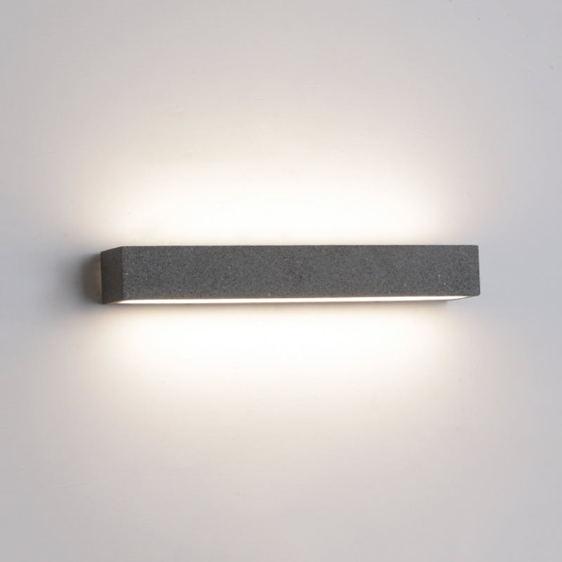 Davel LED-vegglampi fyrir utandyra, svartur og hvítur