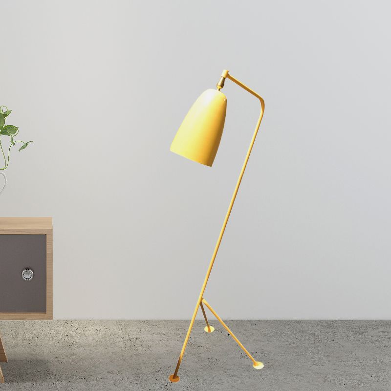 Morandi moderne sort metalgulvlampe med kopform, flere farver