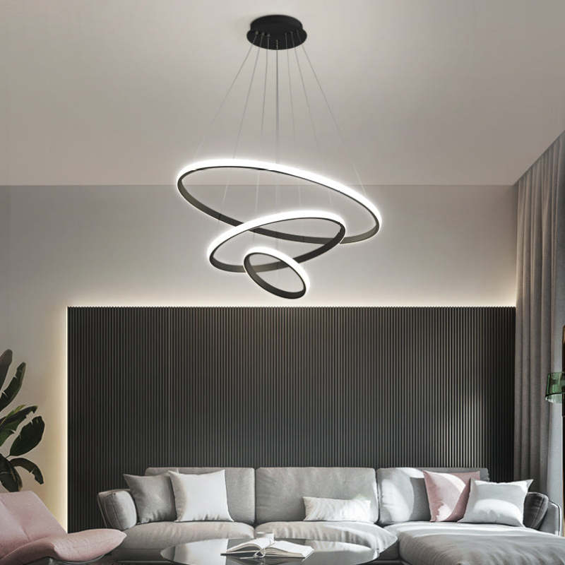 Tavonex Modern Ring Pendant Light, 2/3/4 Rings
