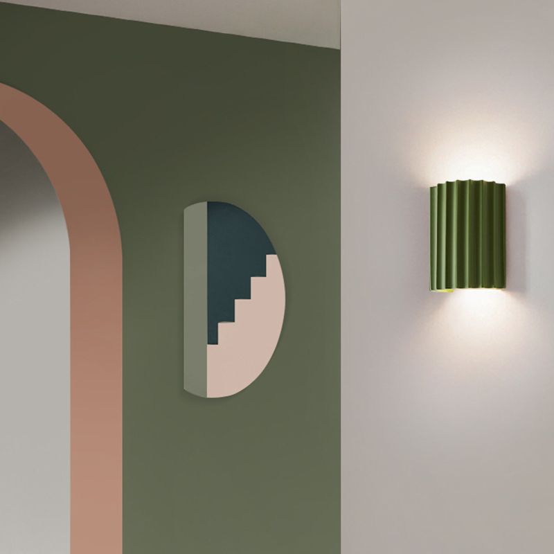 Orvian Wall Lamp Semi-cylindrical Resin