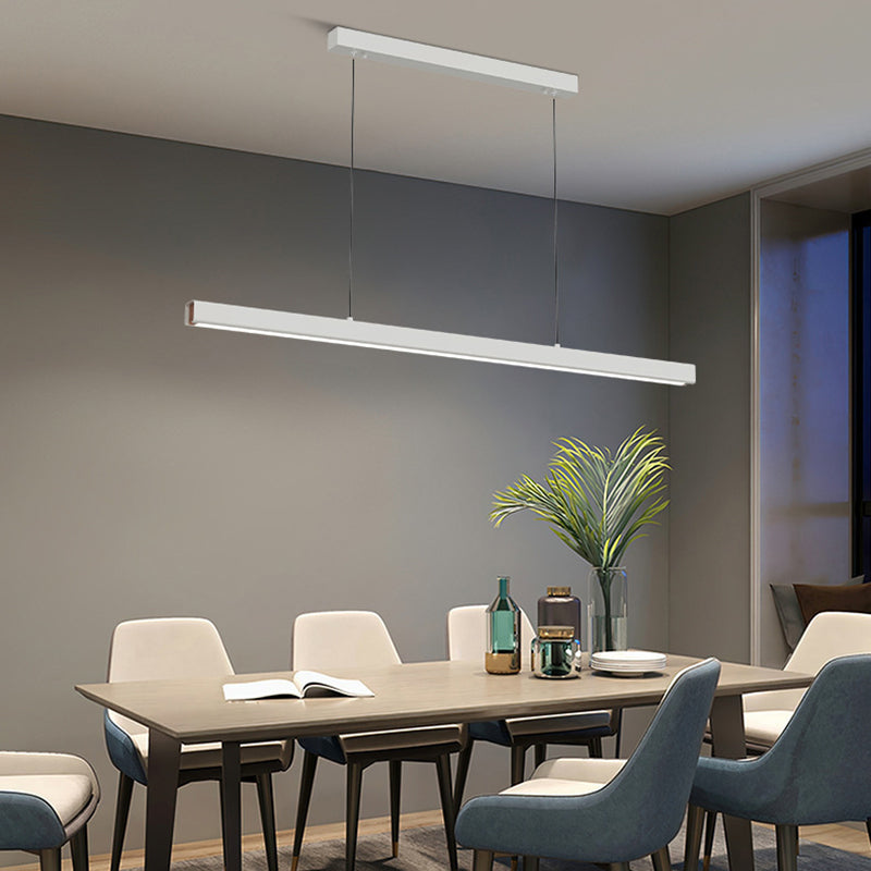 Eron Minimalist Classic Black & White Linear Pendant Light