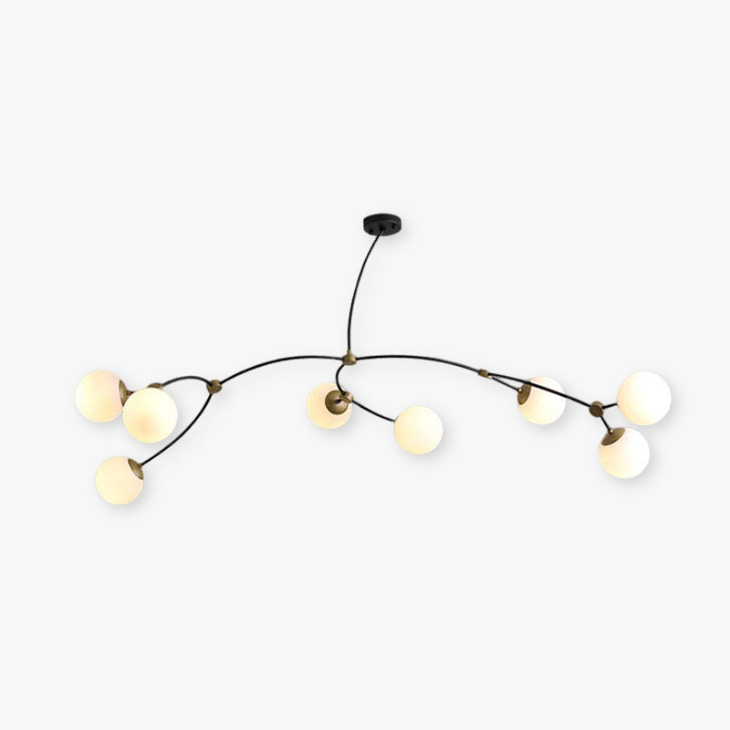 Valentina minimalistisk elegant unik grenlysekrone til stuen