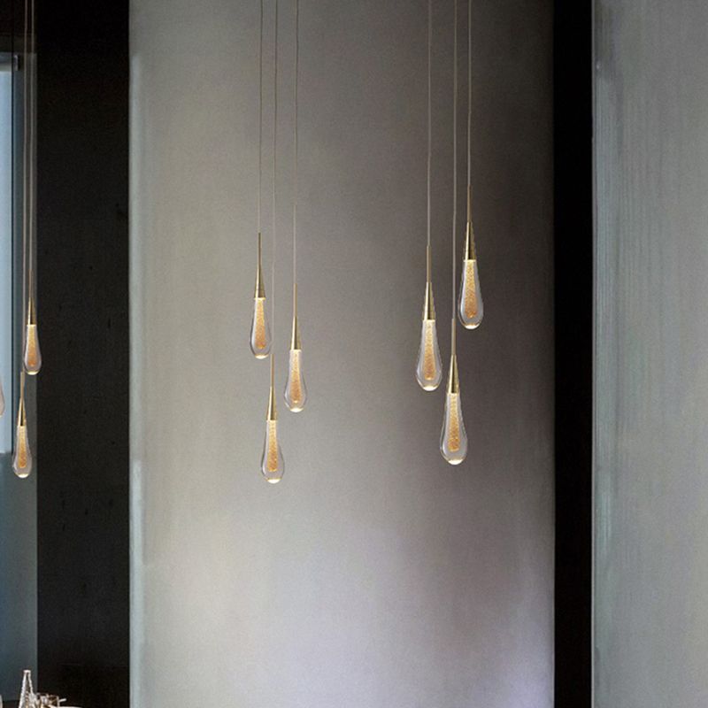 Orlith Pendant Light Gold Crystal
