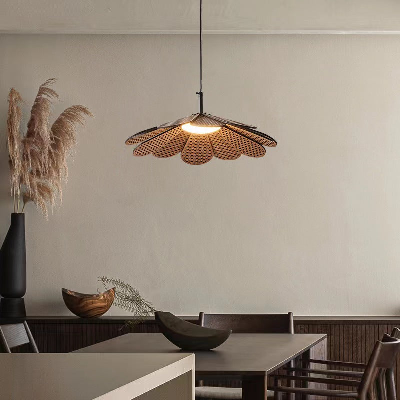 Ritta vintage LED-pendellampe i valnøddetræ til soveværelset/baren/tesalonen