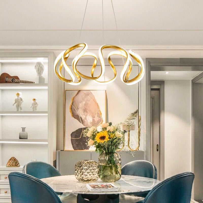 Evren Modern Irregular Flower Pendant Light, 3 Colors