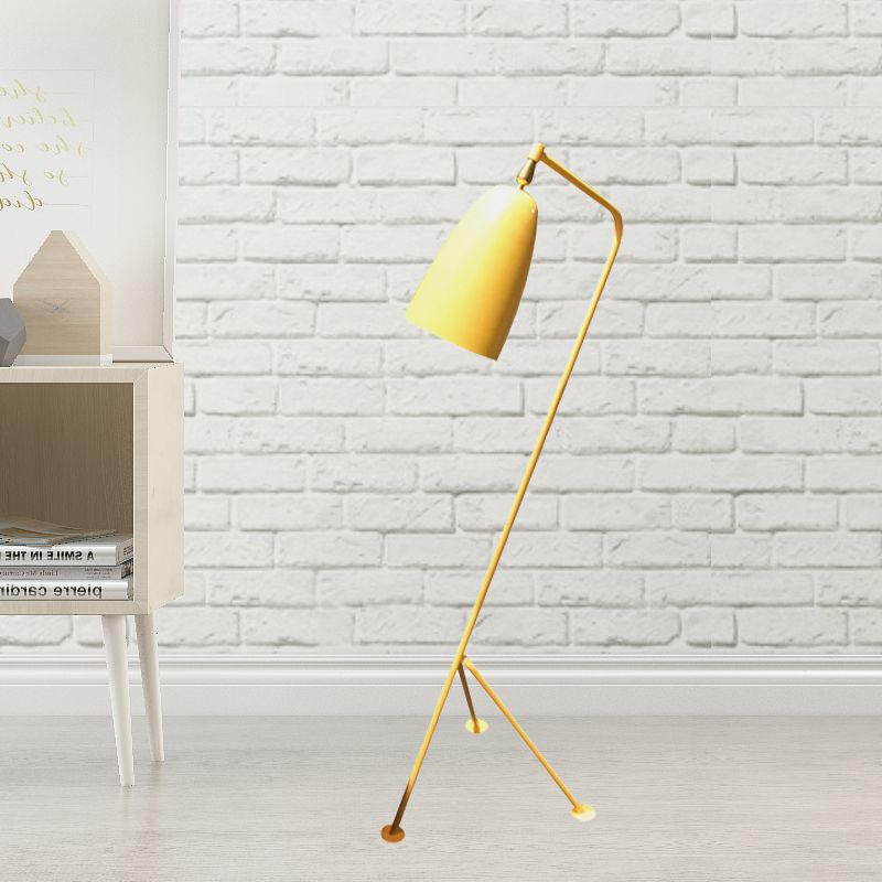 Morandi moderne sort metalgulvlampe med kopform, flere farver