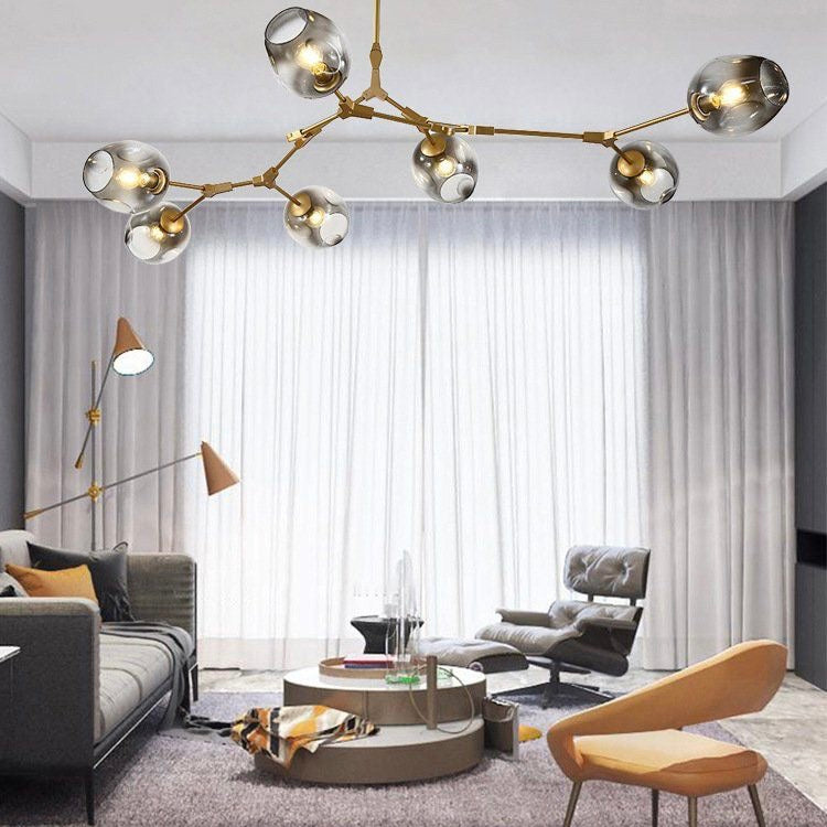 Zerin Nordic Modern Glass Pendant Light Clear Bubble