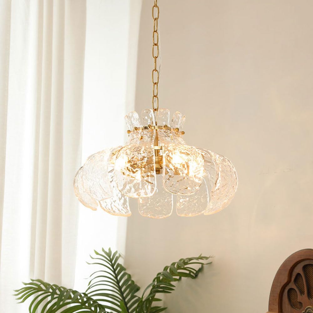 Arisha Modern Pear Shaped Chandelier Ice Melting Glass Bedroom