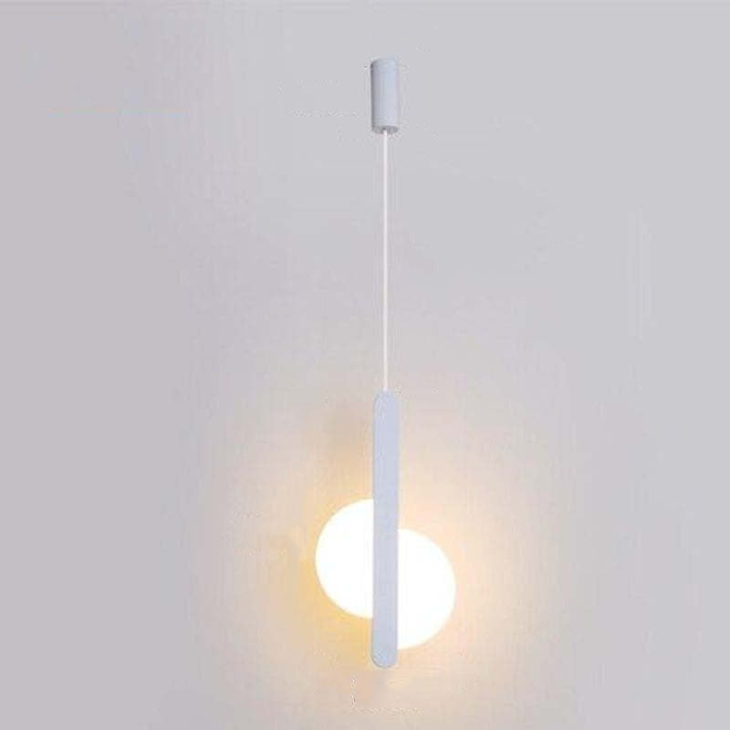 Kori modern svart/vit LED-pendellampa för vardagsrum