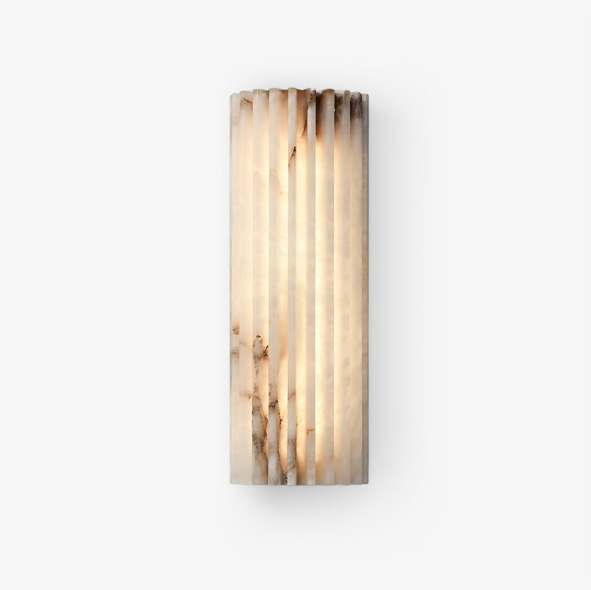 Orvian minimalistinen alabasterinen seinävalaisin