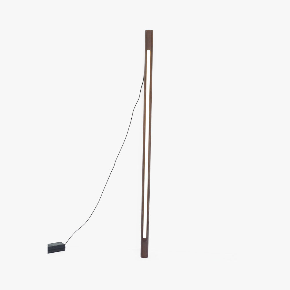 Ozawa minimalistisk lineær gulvlampe, træ, stue