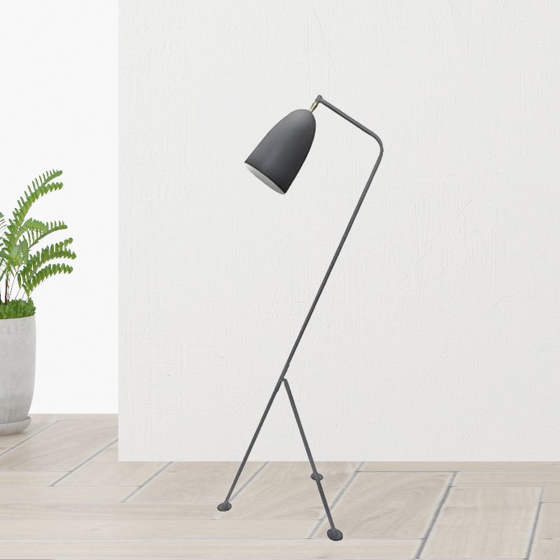Morandi moderne sort metalgulvlampe med kopform, flere farver